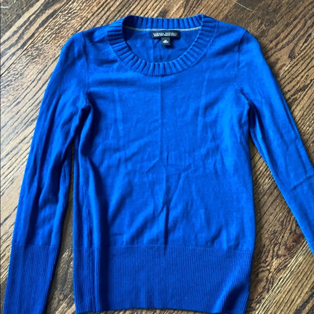 Banana republic blue sweater size xs
